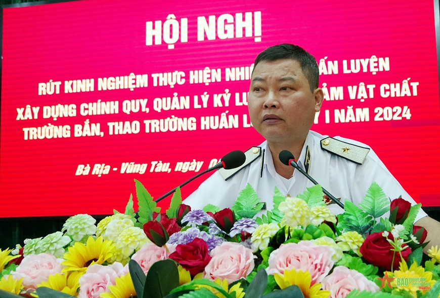 Vùng 2 Hải quân rút kinh nghiệm nhiệm vụ huấn luyện, xây dựng chính quy, quản lý kỷ luật quý I năm 2024